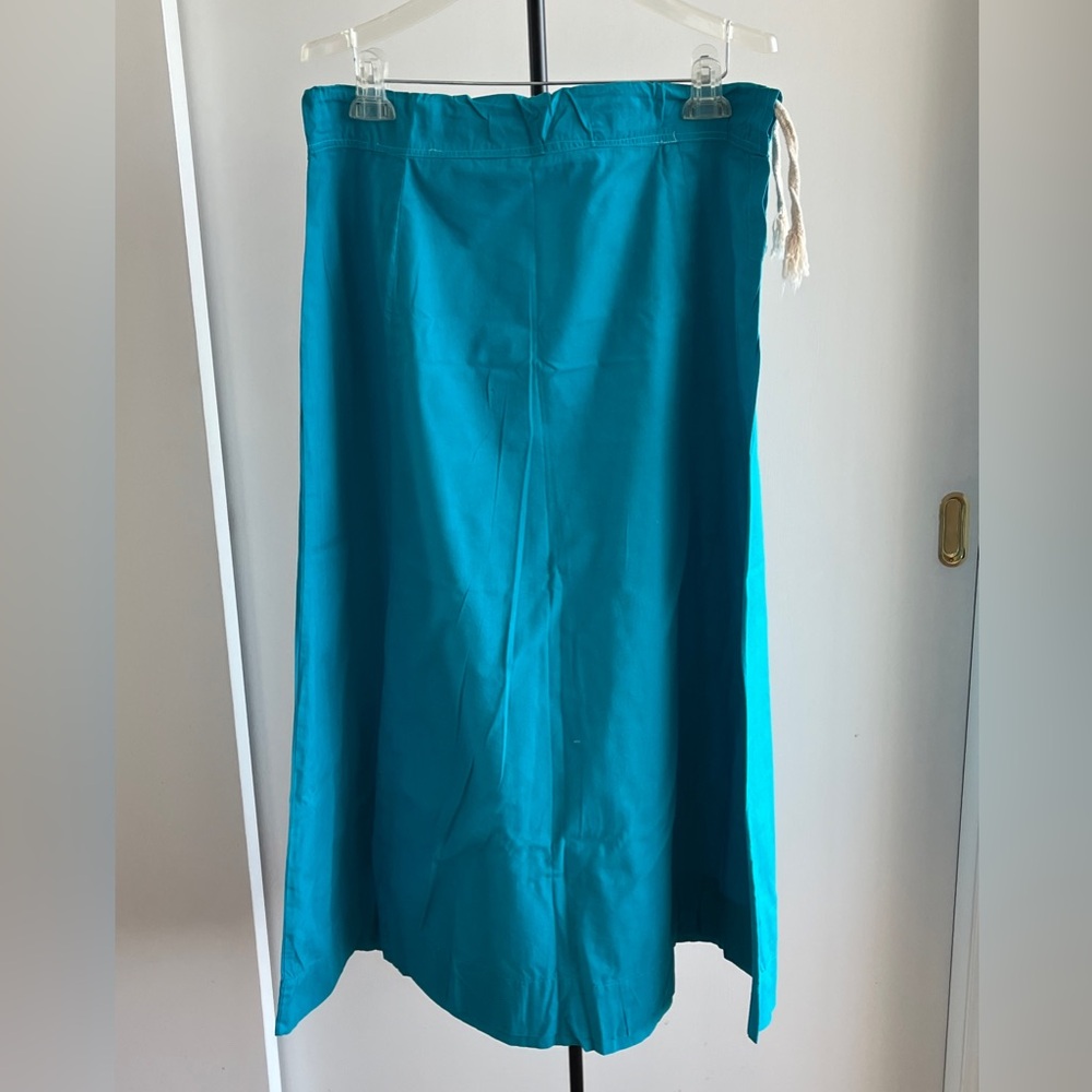 Women Saree Petticoat long Skirt inskirt 100% quality cotton turquoise blue